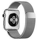 Ремінець Magnetic Metal Strap для Apple Watch 42 / 44mm Silver, фото 4