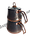 Двохярусний чайник OMS 8200-XL bronze скляна кришка (1,8 /3,75 л.), фото 2