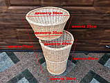 Корзина багетница плетеная напольная для багетов, товара в магазине, фото 3