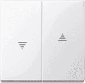 Клавіша для вимикачів «жалюзі» Merten SM MTN432419 полярно-білий
