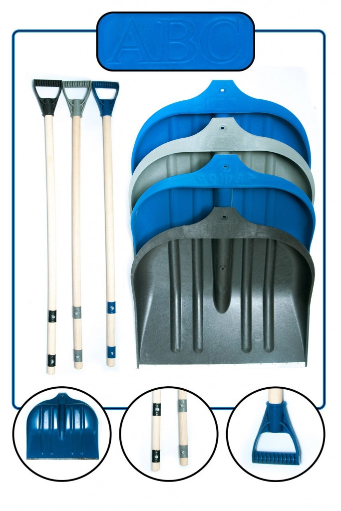 Лопата для снігу з держаком, фото 1