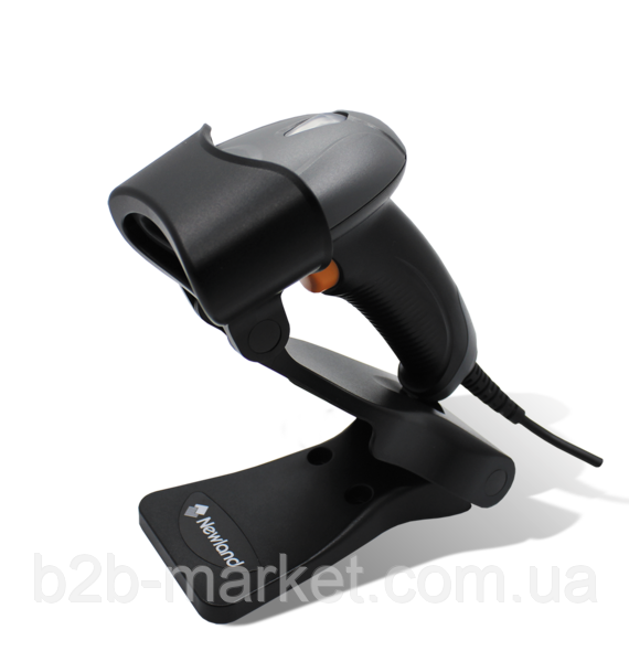 Сканер штрих кодів Newland HR1060, провідний USB, 1D, з підставкою, фото 1