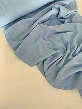 Муслін (бавовняна тканина) жатка волошковий однотон (ширина 1,35 м)