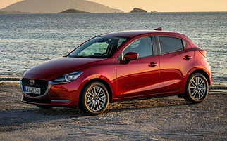 Дефлектори вікон Mazda 2 2014 -2021 хетчбек (HIC). Вітровики на Mazda II