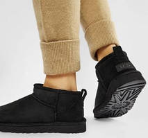 Жіночі уггі UGG australia ultra classic mini чорний