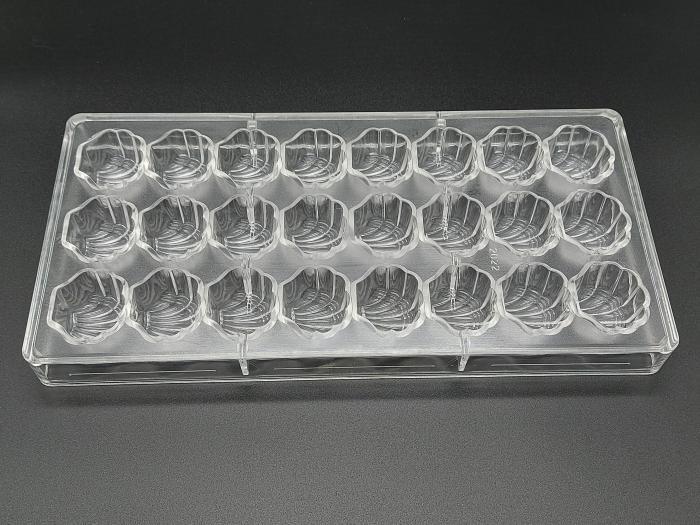 Полікарбонатна форма для шоколадних цукерок і шоколаду Мушлі 27,5 * 13,5 cm