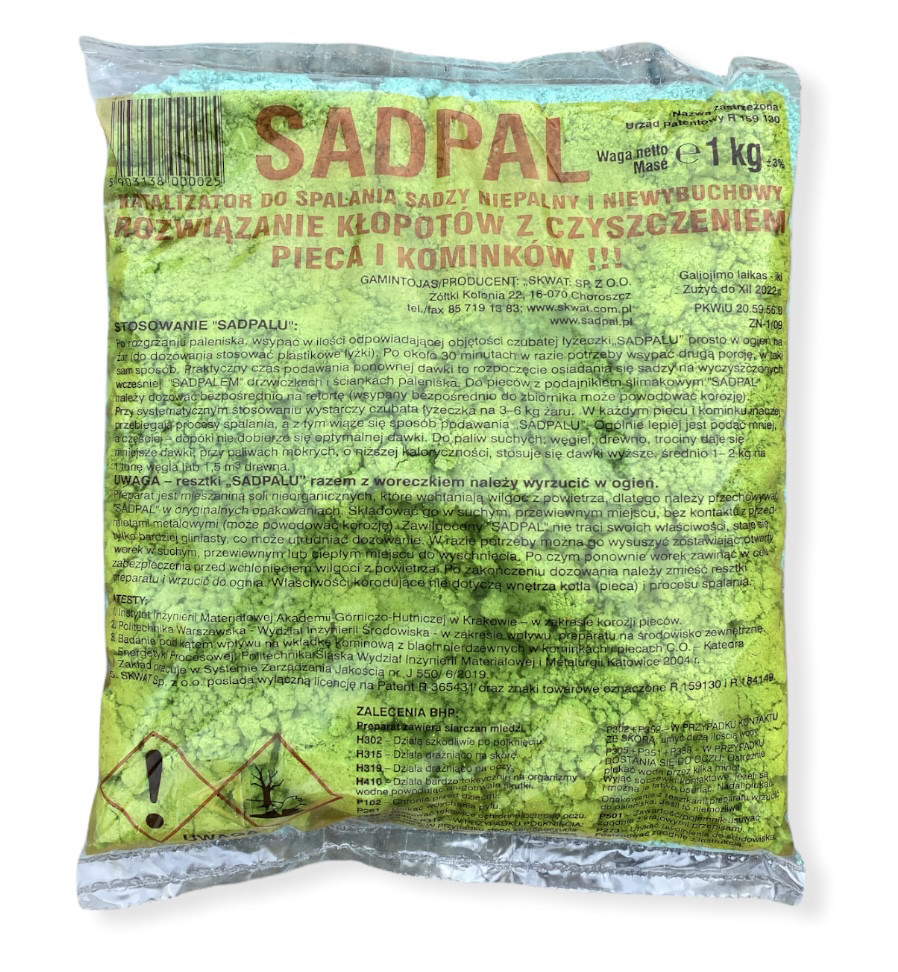 Sadpal 1кг Засіб для очищення димоходу видалення сажі