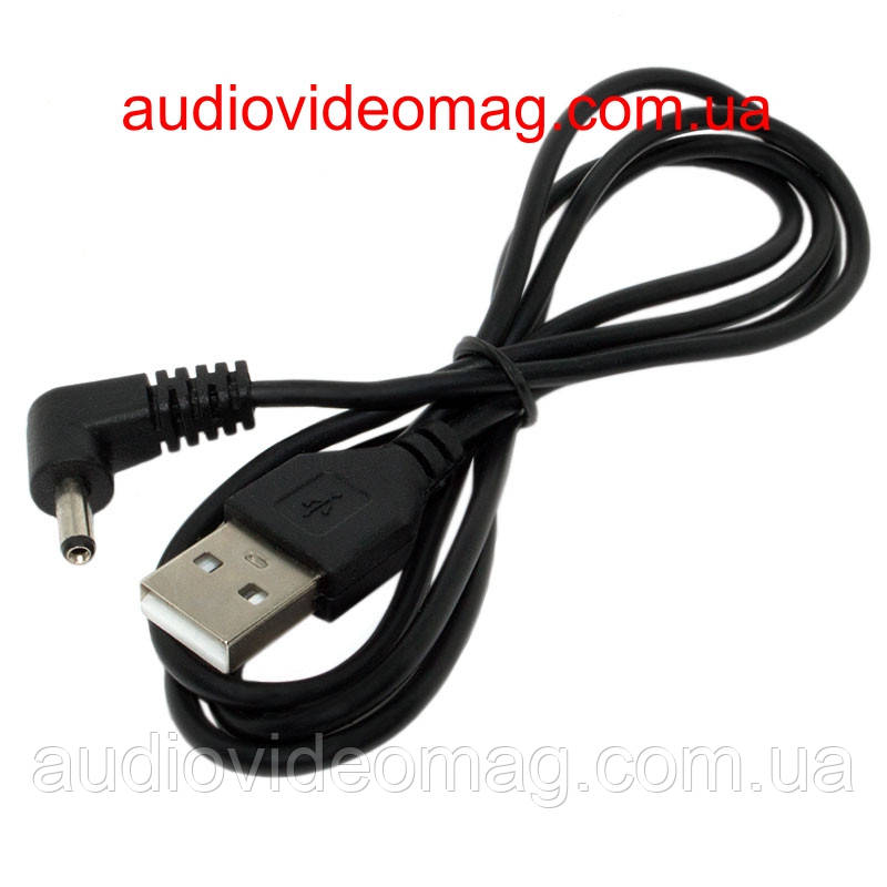 Кабель штекер USB на кутовій штекер живлення 3.5-1.4