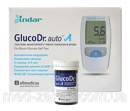 Глюкометр GlucoDr.Auto AGM 4000 + 25 тест-смужок