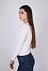 Пуловер жіночий з V-вирізом білий 2260 (2000000022741), фото 5