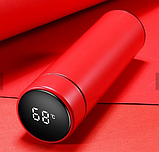 Розумний термос з індикатором температури Червоний, фото 4