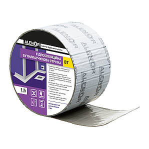 Стрічка бутилкаучукова гідроізоляційна АLENOR BT - 100 мм х 10 м