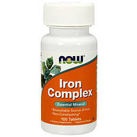 Комплекс заліза Now Foods Iron Complex 100 таблеток