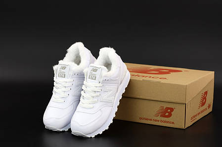 Зимові кросівки New Balance Winter з хутром, жіночі кросівки. ТОП Репліка ААА класу., фото 2