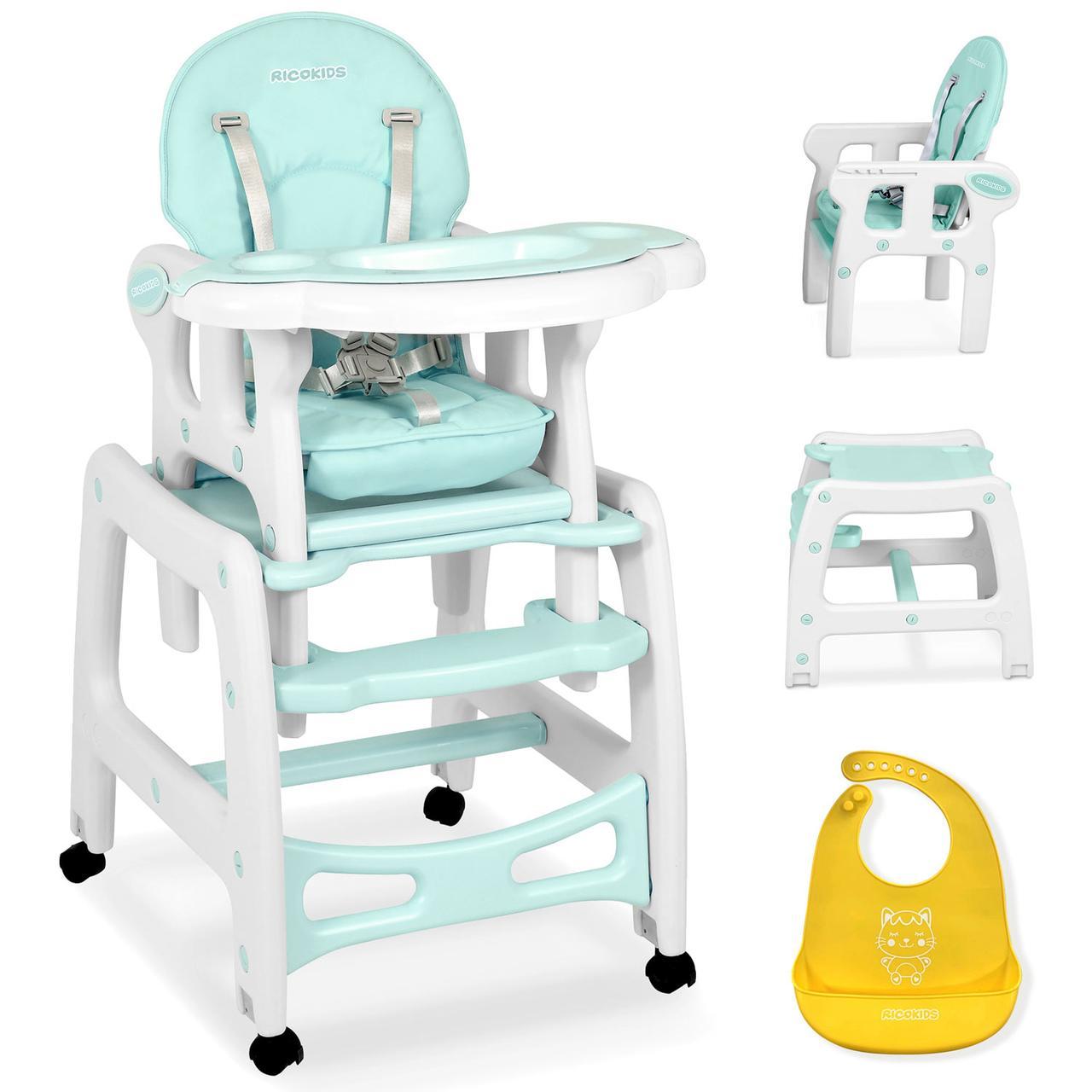 Крісло для годування бірюзовий Ricokids 7092, фото 1