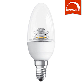 Світлодіодна LED-лампа OSRAM SUPERSTAR B40 6 W 470 lm E14 теплий білий, димована, прозора