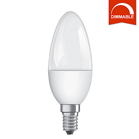 Світлодіодна LED-лампа OSRAM SUPERSTAR CLB40 5.4 W FR 470 lm E14 холодний білий, димована, матова