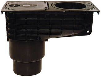 Дощоприймач, трап для приймання води з зливнесток DN110/125 з морозостійким сифоном-бавовною HL660/2