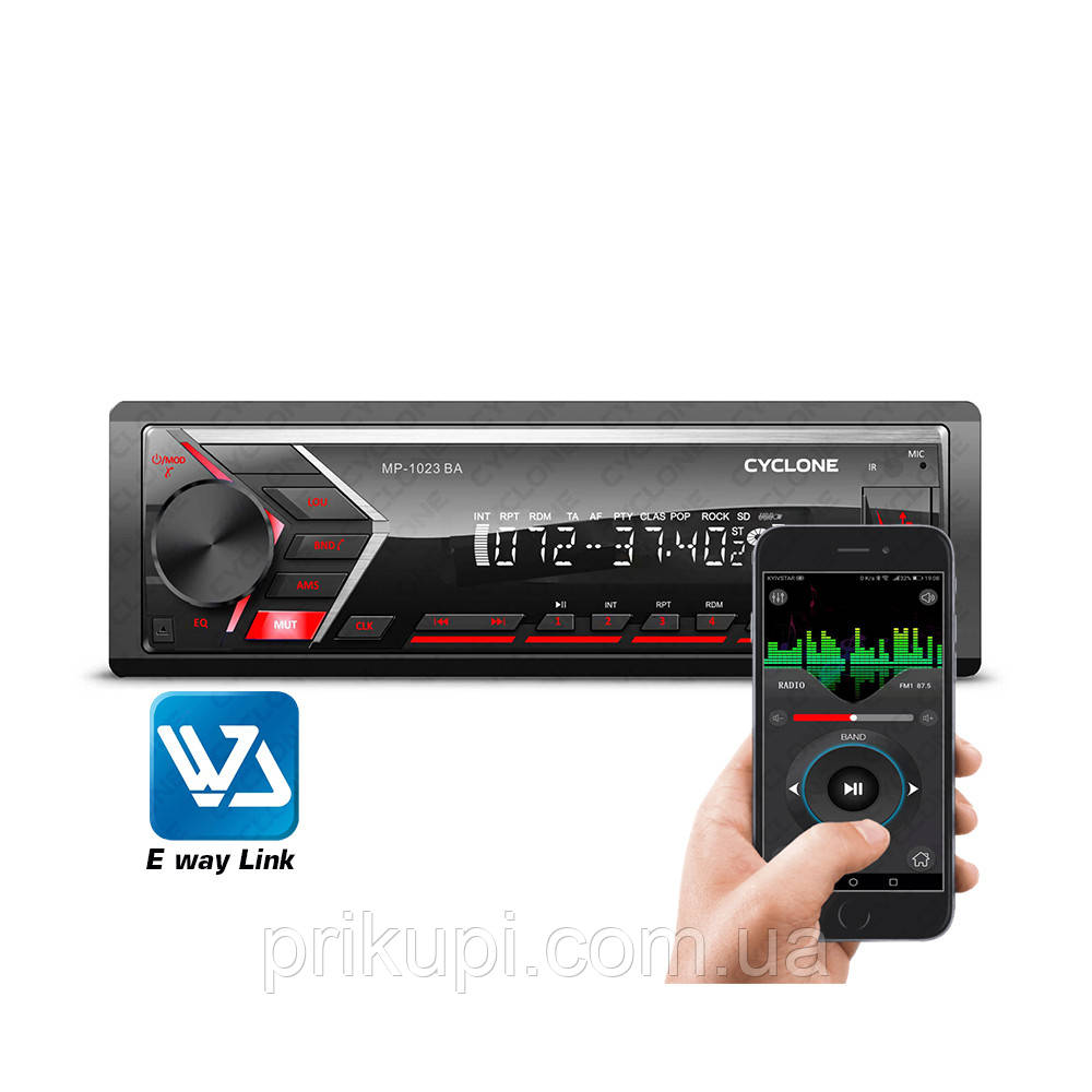 Автомагнітола CYCLONE MP-1023R BA — головний пристрій, фото 1