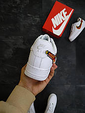 Чоловічі кросівки Nike Air Force 1 Low White Red Sword Swoosh ALL06966, фото 5