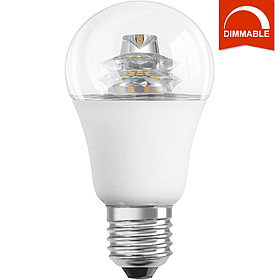 Світлодіодна LED-лампа OSRAM SUPERSTAR A60 10 W 806 lm E27 теплий білий, димована, прозора