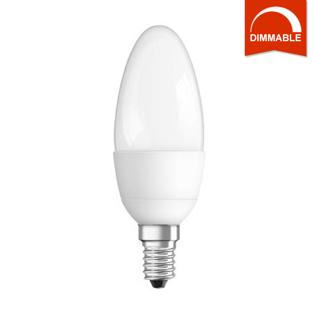 Світлодіодна LED-лампа OSRAM SUPERSTAR B40 6 W 470 lm E14 теплий білий, димована, матова