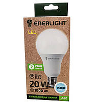 Лампа свiтлодiодна ENERLIGHT A80 20Вт 6500К Е27 , гарантiя 2 роки