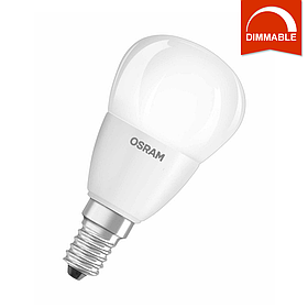 Світлодіодна LED-лампа OSRAM SUPERSTAR P40 6 W 470 lm E14 теплий білий, димована, матова