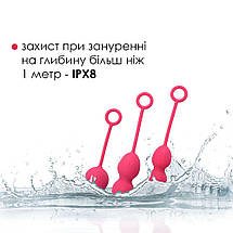 Набір вагінальних кульок зі зміщеним центром ваги Svakom Nova Plum Red SO4829, фото 4