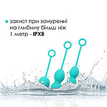 Набір вагінальних кульок зі зміщеним центром ваги Svakom Nova Green SO4830, фото 4