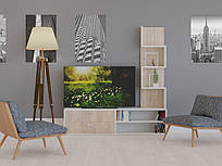 Меблева стінка AFINA Білий/Світлий Дуб