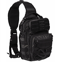 Тактический однолямочный рюкзак Mil-Tec Tactical Black One Strap Small 10 л. (14059188)