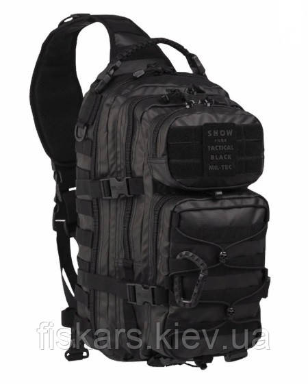 Тактичний однолямочный рюкзак Mil-Tec Tactical Strap Black One Large 29 л (14059288)