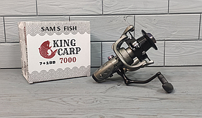 Котушка з бейтраннером 7000 7+1bb Sams Fish Sams Fish "King Carp" SF24157-7