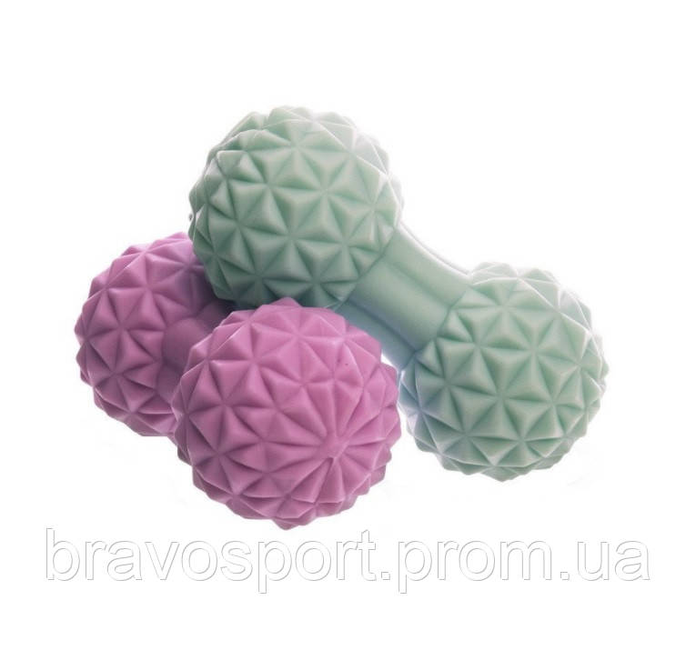 Массажер для спины Zelart DuoBall MASSAGE BALL 12,5 x 6,5 см - фото 3 - id-p1476562964