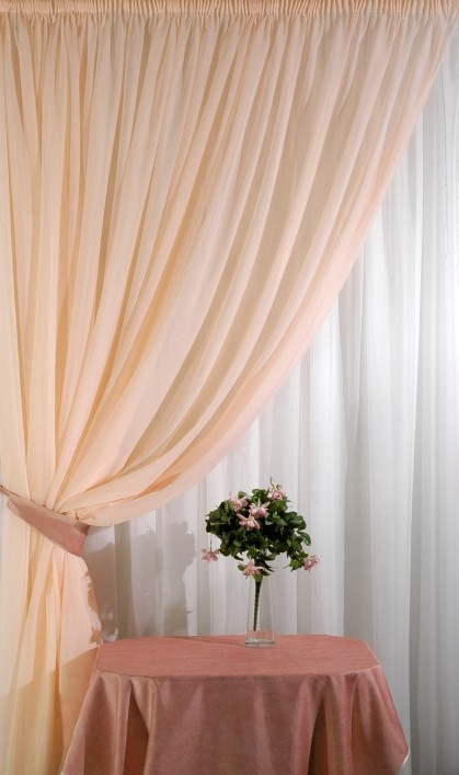 Шторний набір із шифону "Елізабет" — беж