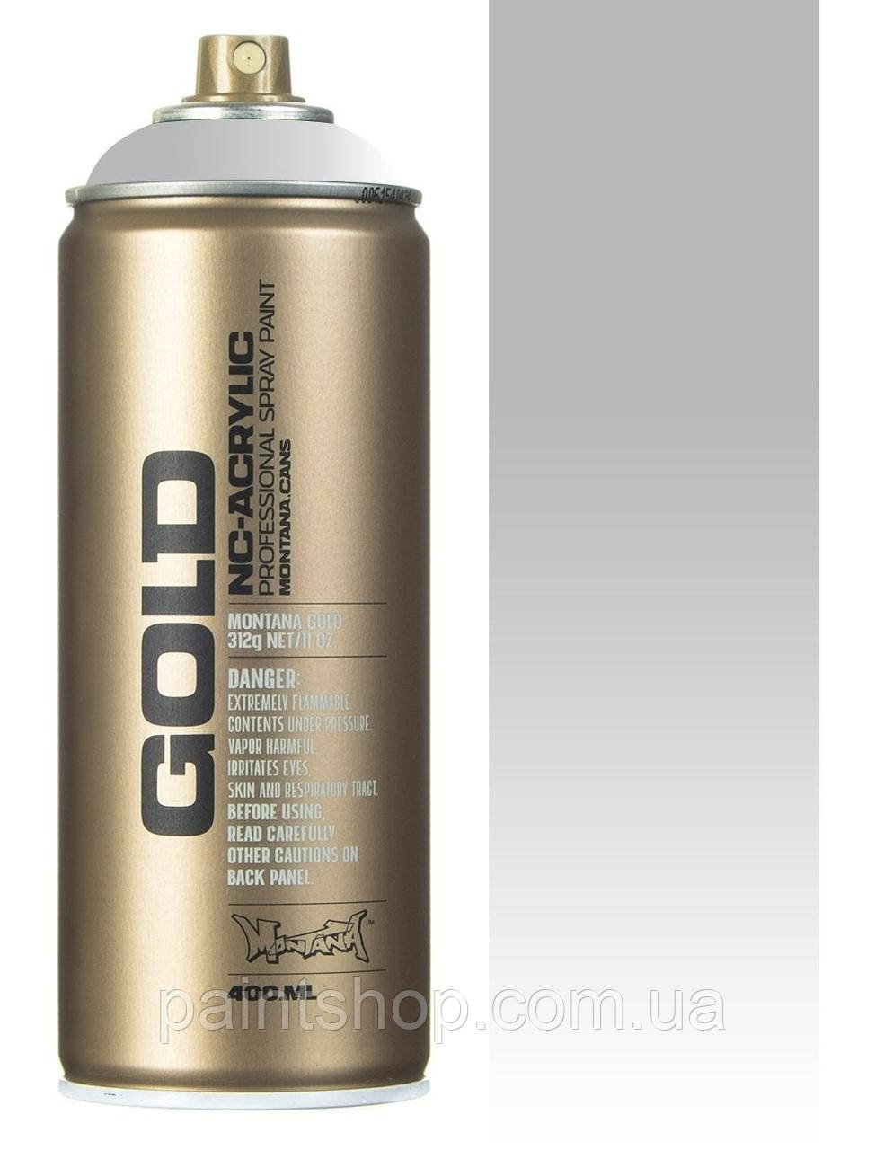 Аерозольна фарба Montana Gold Transparent 9100 White (Білий) 400 мл
