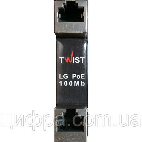 TWIST LG-PoE-100Mb-2U (пристрій захисту мережевого порту), фото 1