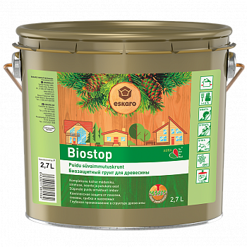 Eskaro Biostop Біозахисний ґрунтовка для деревини 2.7