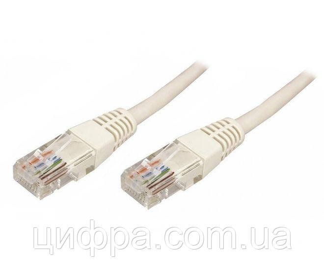 Патч-корд литий UTP Cu RJ45 1м білий