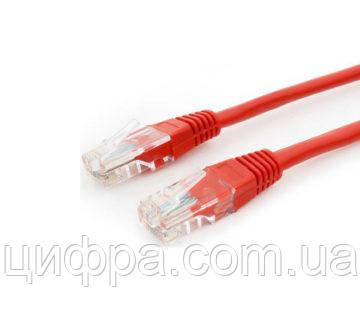 Патч-корд литий UTP Cu RJ45 5м червоний