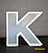Силіконовий молд, форма, Літера "K", фото 3