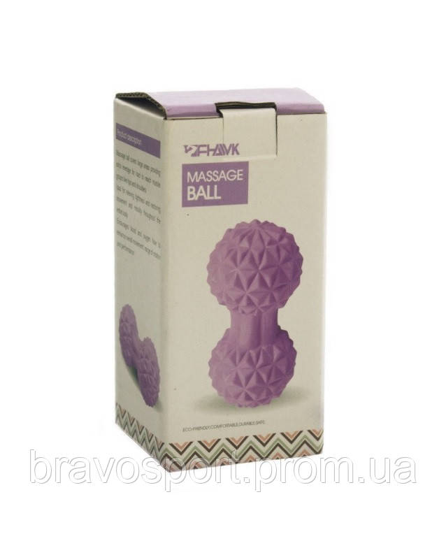 Массажер для спины Zelart DuoBall MASSAGE BALL 12,5 x 6,5 см - фото 5 - id-p1476602165