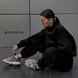 Зимовий жіночий вільний костюм на флісі, фото 2