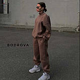 Зимовий жіночий вільний костюм на флісі, фото 4