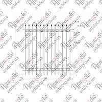 Кована огорожа, секція паркану. Готова Конструкція 1800х2000 БКО-03