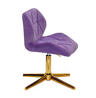 Стілець Set GD-Modern Base пурпуровий 1013 велюр на золотій хрестовині зі стопами, фото 10