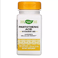 Пантотенова кислота, Pantothenic Acid, nature's Way, 250 мг, 100 капсул