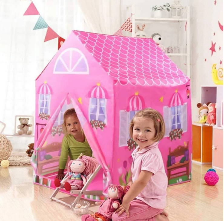 Детская игровая палатка-домик раскладная для принцессы домик для девочек Princess Home leaderopt - фото 9 - id-p1476652524