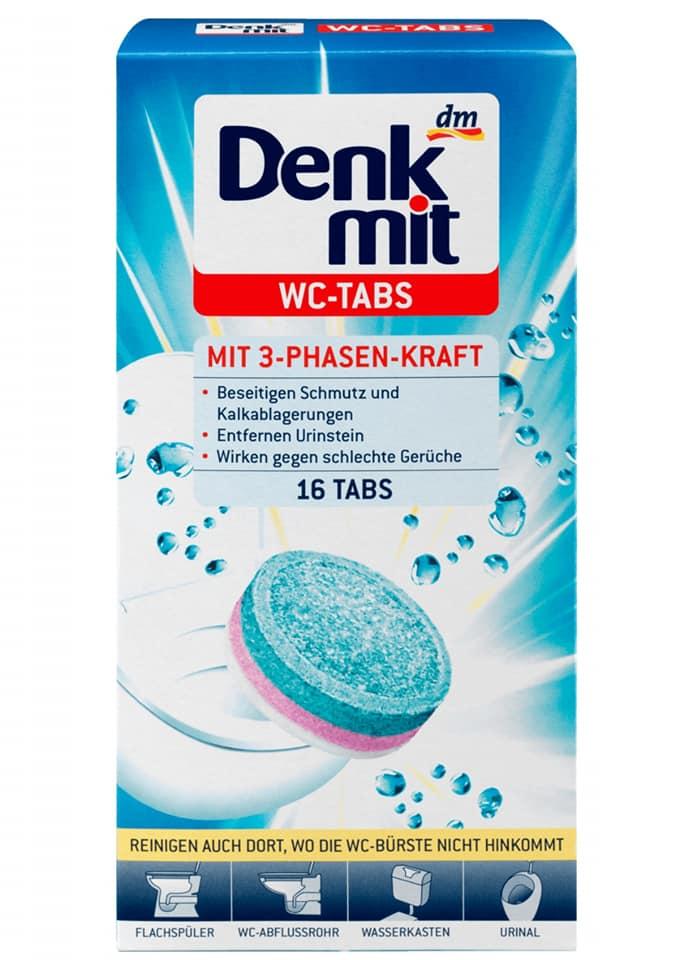Таблетки для чистки унітаза з формулою крафта Denkmit WC - TABS 16 шт